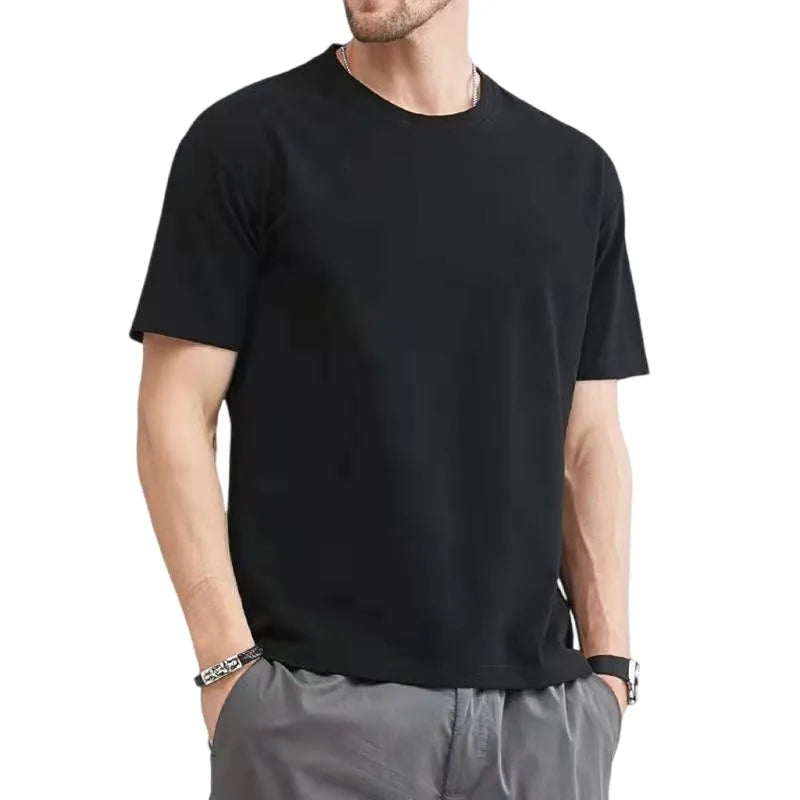 Blank T-shirts O-neck Men Clothing Plus Size