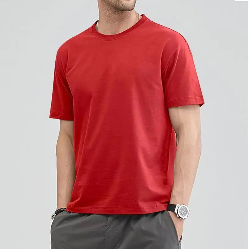 Blank T-shirts O-neck Men Clothing Plus Size