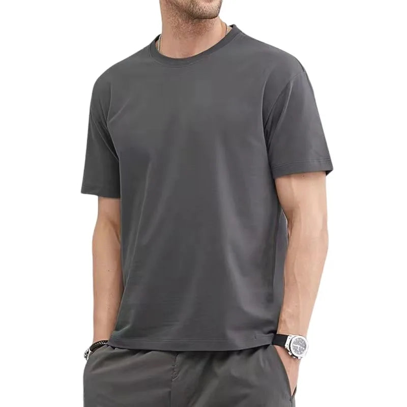 Blank T-shirts O-neck Men Clothing Plus Size