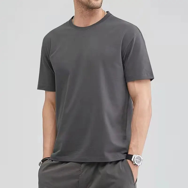 Blank T-shirts O-neck Men Clothing Plus Size