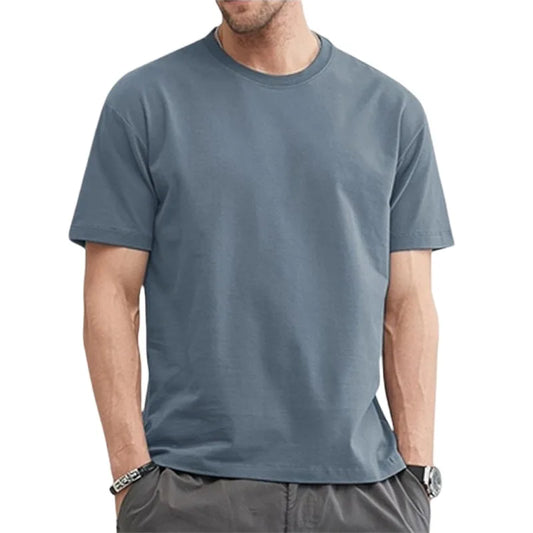 Blank T-shirts O-neck Men Clothing Plus Size