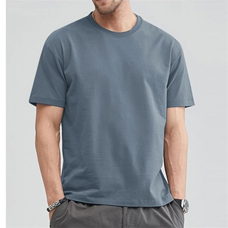 Blank T-shirts O-neck Men Clothing Plus Size