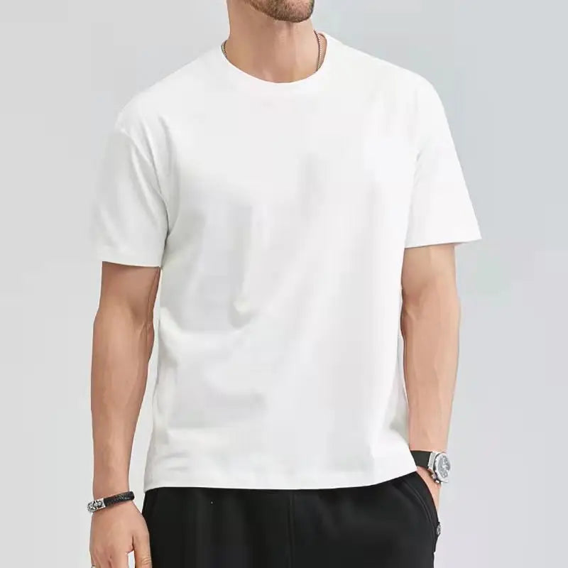 Blank T-shirts O-neck Men Clothing Plus Size