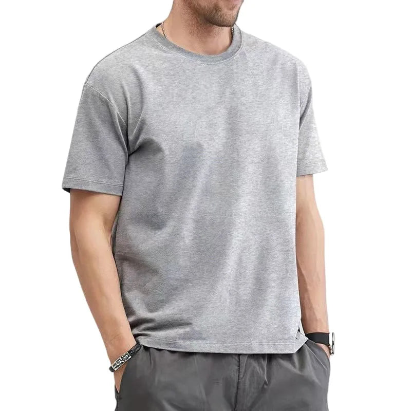 Blank T-shirts O-neck Men Clothing Plus Size