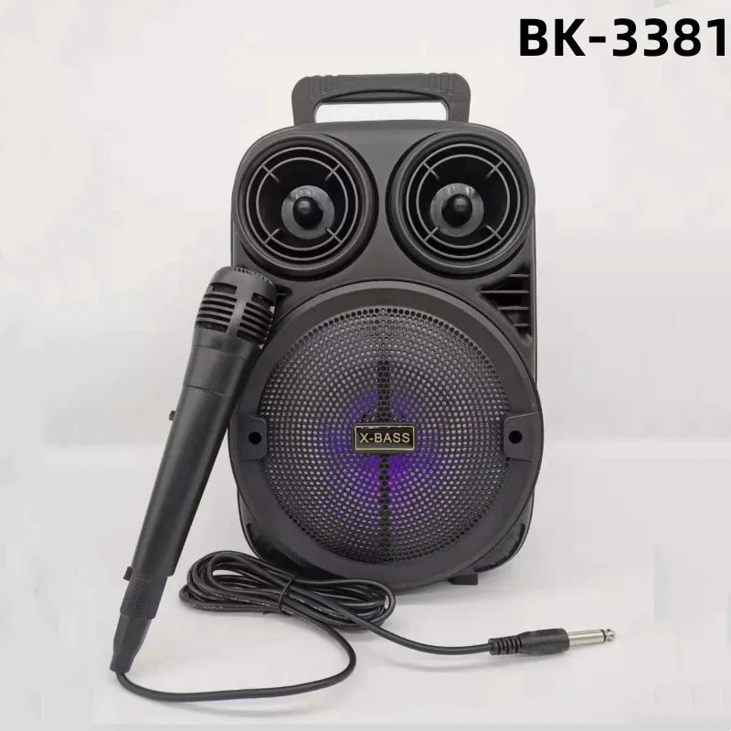 HiFi Quality Portable Bluetooth Speaker, Subwoofer, RGB Light Boom Box