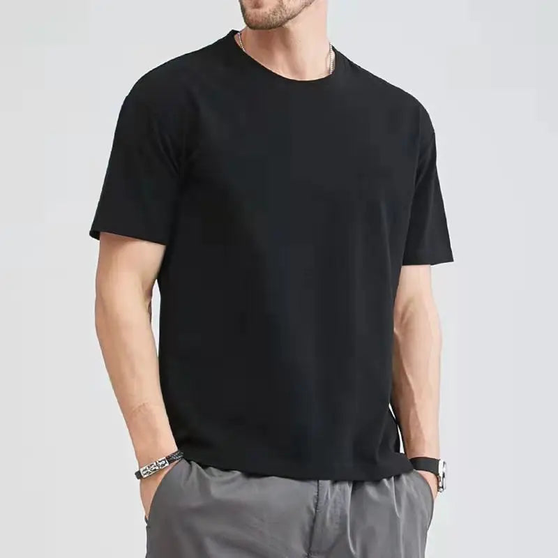 Blank T-shirts O-neck Men Clothing Plus Size